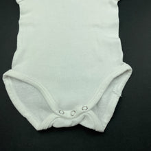 Load image into Gallery viewer, unisex Bonds, white cotton singletsuit / romper, GUC, size 000,  