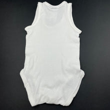 Load image into Gallery viewer, unisex Bonds, white cotton singletsuit / romper, GUC, size 000,  