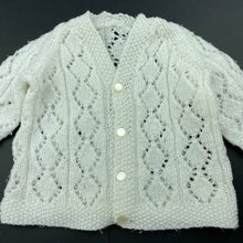 Load image into Gallery viewer, Girls handmade, knitted cardigan, armpit to armpit: 24cm, GUC, size 000,  