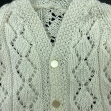 Load image into Gallery viewer, Girls handmade, knitted cardigan, armpit to armpit: 24cm, GUC, size 000,  