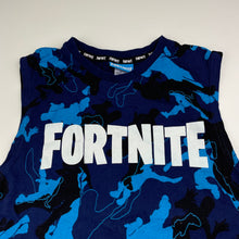 Load image into Gallery viewer, Boys FORTNITE, blue cotton tank top, EUC, size 10,  