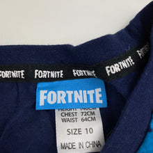 Load image into Gallery viewer, Boys FORTNITE, blue cotton tank top, EUC, size 10,  