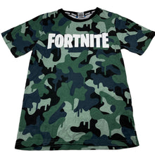 Load image into Gallery viewer, Boys FORTNITE, camo print cotton t-shirt / top, EUC, size 10,  