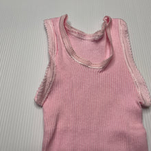 Load image into Gallery viewer, Girls Bonds, pink ribbed cotton singlet top, GUC, size 00,  