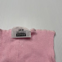 Load image into Gallery viewer, Girls Bonds, pink ribbed cotton singlet top, GUC, size 00,  