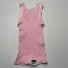 Load image into Gallery viewer, Girls Bonds, pink ribbed cotton singlet top, GUC, size 00,  