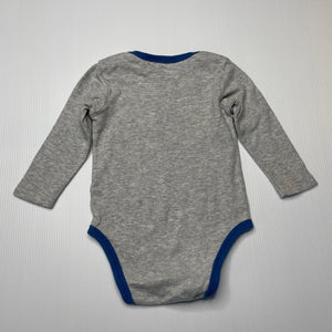 Boys Dymples, soft cotton bodysuit / romper, racing cars, FUC, size 00,  