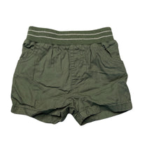 Load image into Gallery viewer, unisex Cotton On, khaki lightweight cotton shorts, elasticated, GUC, size 00,  
