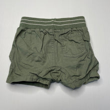 Load image into Gallery viewer, unisex Cotton On, khaki lightweight cotton shorts, elasticated, GUC, size 00,  