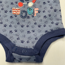 Load image into Gallery viewer, Boys Tiny Little Wonders, cotton bodysuit / romper, dogs, EUC, size 00000,  