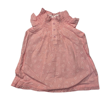 Girls Target, pink lightweight cotton top, EUC, size 0,  