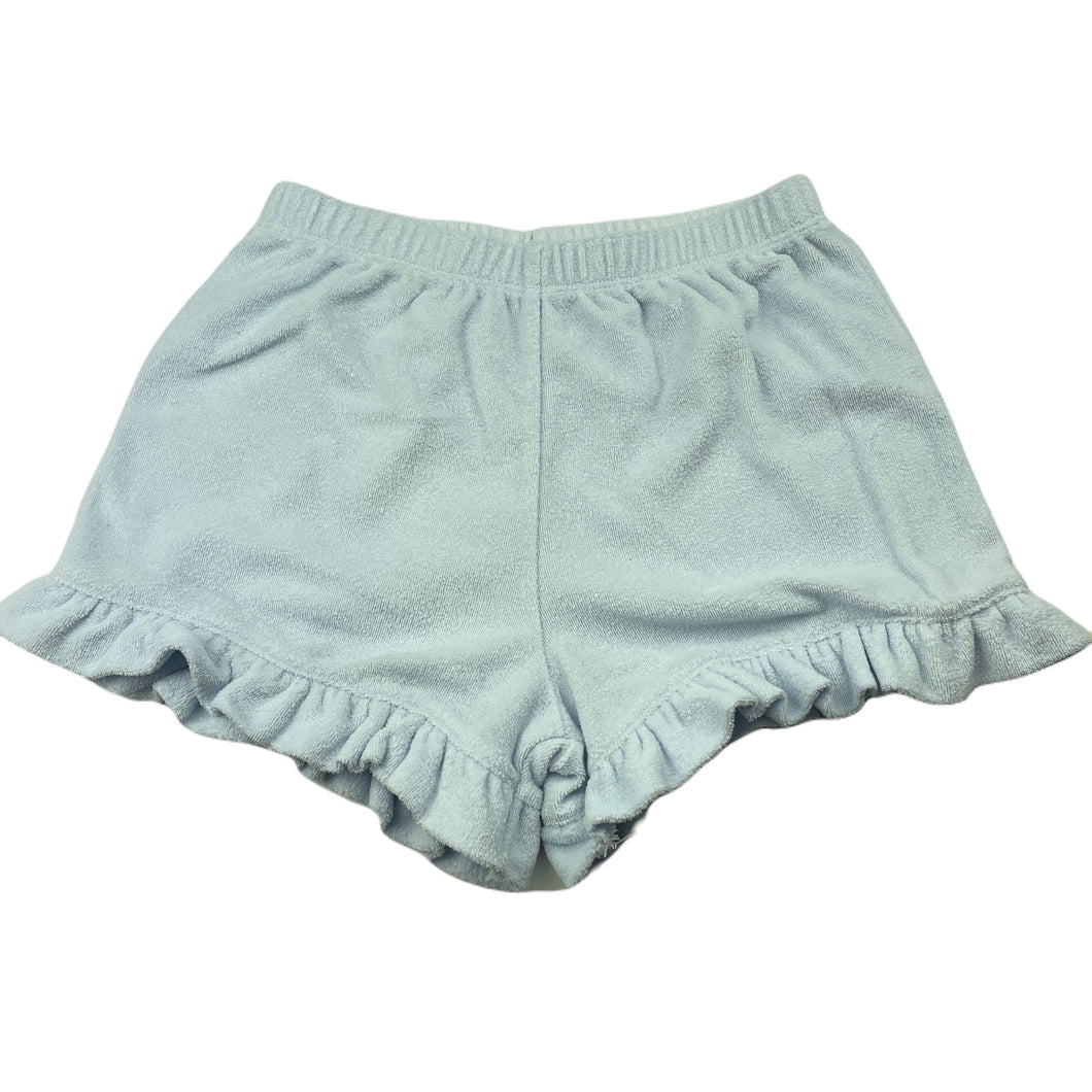 Girls Target, light blue terry shorts, elasticated, EUC, size 6,  