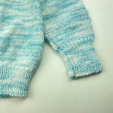 Load image into Gallery viewer, Boys handmade, knitted cardigan / sweater, cars, armpit to armpit: 25.5cm, armpit to cuff: 22cm, FUC, size 1,  