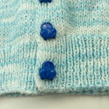 Load image into Gallery viewer, Boys handmade, knitted cardigan / sweater, cars, armpit to armpit: 25.5cm, armpit to cuff: 22cm, FUC, size 1,  
