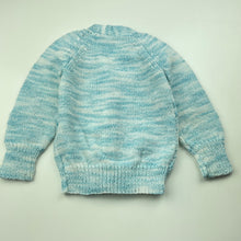 Load image into Gallery viewer, Boys handmade, knitted cardigan / sweater, cars, armpit to armpit: 25.5cm, armpit to cuff: 22cm, FUC, size 1,  