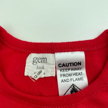 Load image into Gallery viewer, Girls Gem Look, red Christmas top, GUC, size 1,  