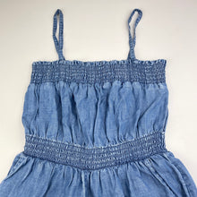 Load image into Gallery viewer, Girls GAP, blue lyocell summer playsuit, GUC, size 8-9,  