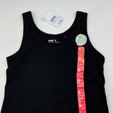 Load image into Gallery viewer, Girls Anko, black cotton singlet top, NEW, size 8,  