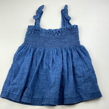 Load image into Gallery viewer, Girls Zara, blue cotton summer top, EUC, size 9,  