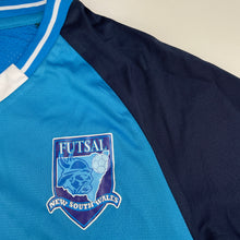 Load image into Gallery viewer, Boys Footsal NSW, sports / activewear top, armpit to armpit: 42cm, EUC, size 12-14,  