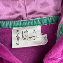 Load image into Gallery viewer, Girls King Kow, velour zip hoodie sweater, EUC, size 6,  
