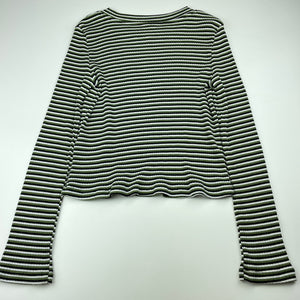 Girls Seed, striped long sleeve top, EUC, size 12,  