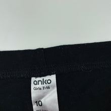 Load image into Gallery viewer, Girls Anko, black stretchy leggings, Inside leg: 57cm, GUC, size 10,  