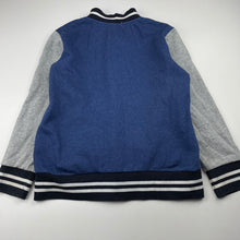 Load image into Gallery viewer, Boys Witchery, fleece lined varisty style sweater / jacket, marks on cuffs, FUC, size 6,  