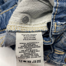 Load image into Gallery viewer, Girls Cotton On, blue stretch denim skirt, adjustable, L: 24cm, FUC, size 5,  