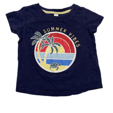 Load image into Gallery viewer, Girls Dymples, navy cotton t-shirt / top, GUC, size 0,  
