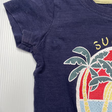 Load image into Gallery viewer, Girls Dymples, navy cotton t-shirt / top, GUC, size 0,  