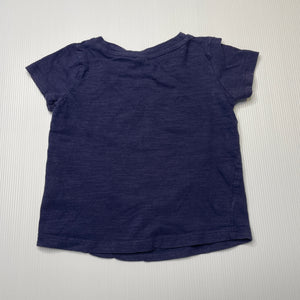 Girls Dymples, navy cotton t-shirt / top, GUC, size 0,  