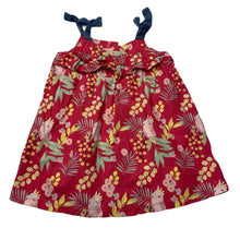Load image into Gallery viewer, Girls Sprout, lightwight floral cotton summer dress, GUC, size 1, L: 43cm