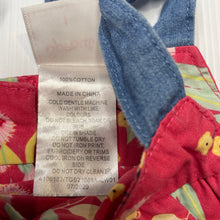 Load image into Gallery viewer, Girls Sprout, lightwight floral cotton summer dress, GUC, size 1, L: 43cm
