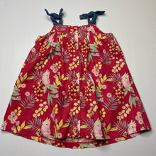 Load image into Gallery viewer, Girls Sprout, lightwight floral cotton summer dress, GUC, size 1, L: 43cm