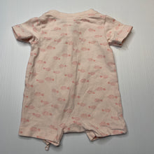 Load image into Gallery viewer, Girls Anko, pink stretchy zip romper, EUC, size 0000,  