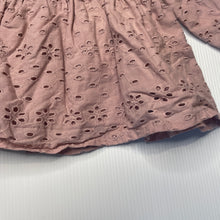Load image into Gallery viewer, Girls Anko, lined broderie cotton long sleeve top, GUC, size 00,  