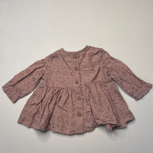 Load image into Gallery viewer, Girls Anko, lined broderie cotton long sleeve top, GUC, size 00,  