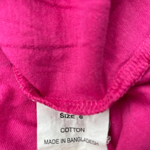 Load image into Gallery viewer, Girls Fun Spirit, pink cotton long sleeve t-shirt / top, FUC, size 6,  