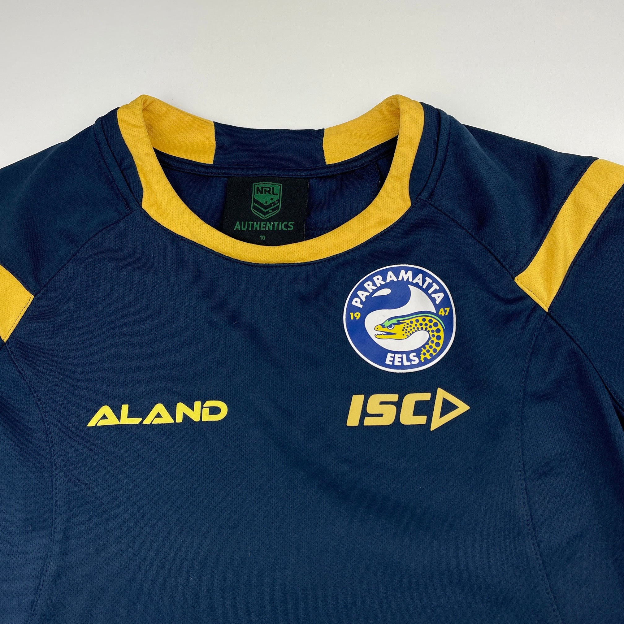 NRL Authentics Parramatta Eels sports top GUC size 10