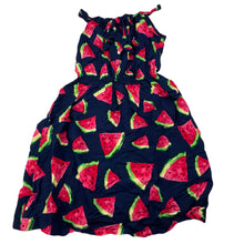 Load image into Gallery viewer, Girls navy, lightweight summer dress, armpit to armpit: 28cm, GUC, size 2-4, L: 57cm