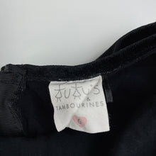 Load image into Gallery viewer, Girls Tutus &amp; Tambourines, black velvet &amp; sequin party dress, EUC, size 6, L: 62cm