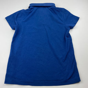 unisex Anko, blue school polo shirt top, FUC, size 5,  