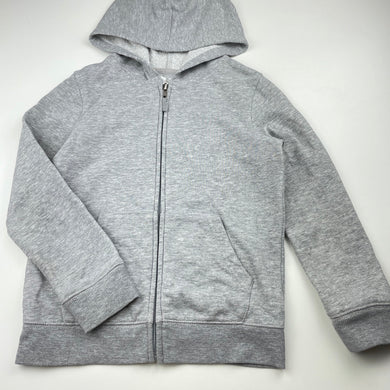 Boys H&T, grey marle zip hoodie sweater, FUC, size 7,  