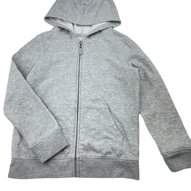 Boys H&T, grey marle zip hoodie sweater, FUC, size 7,  