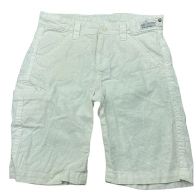 Boys YCC-0214, white linen / cotton shorts, adjustable, GUC, size 6,  