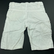 Load image into Gallery viewer, Boys YCC-0214, white linen / cotton shorts, adjustable, GUC, size 6,  