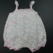 Load image into Gallery viewer, Girls Dymples, lightweight floral summer romper, GUC, size 00,  