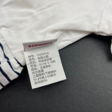 Load image into Gallery viewer, Girls minimoto, navy &amp; white casual dress, EUC, size 0-1, L: 38cm