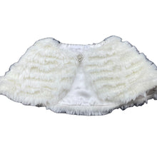 Load image into Gallery viewer, Girls Origami, faux fur cape / jacket, L: 18cm, FUC, size 1-2,  